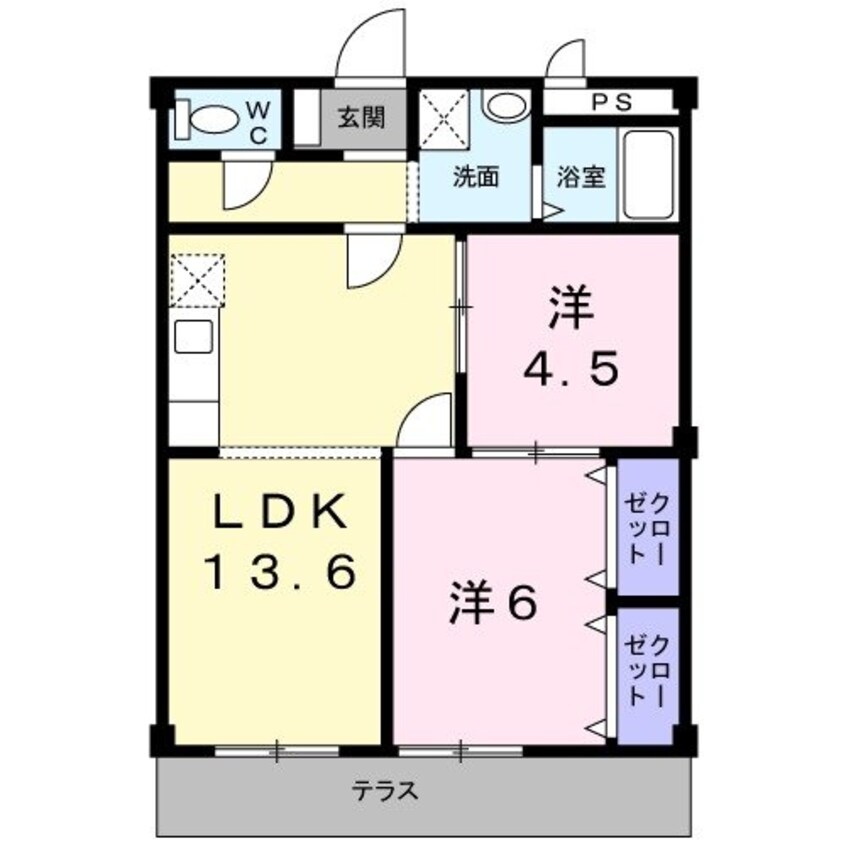 間取図 シティハイツ日野陵