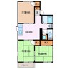 倉田アパート 3DKの間取り
