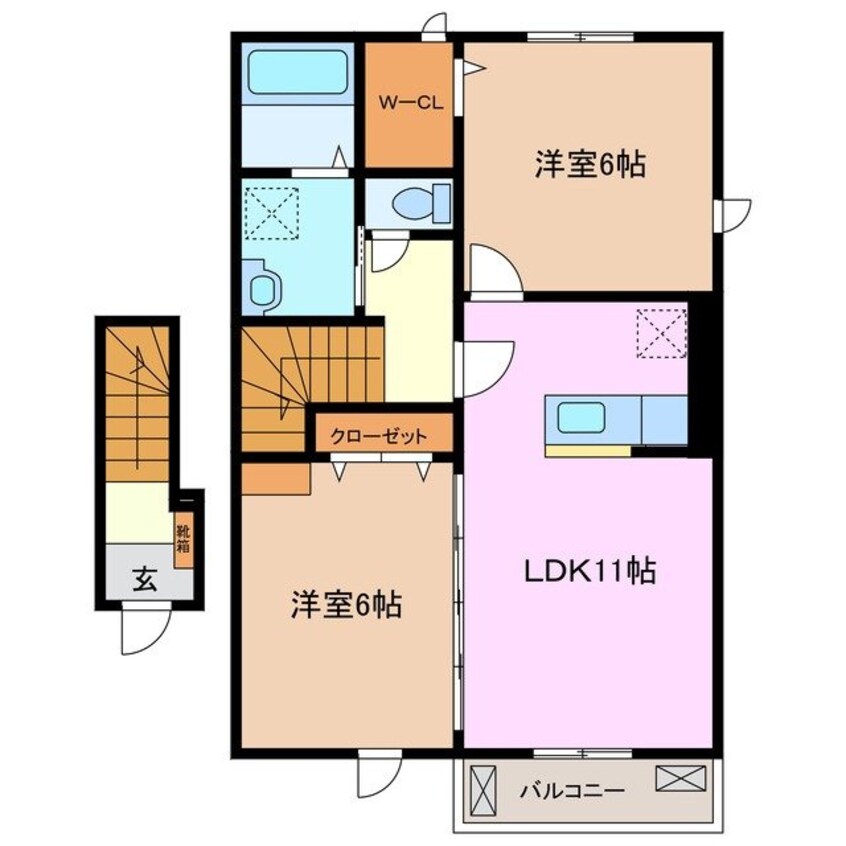 間取図 オーブ　ヴィーナス