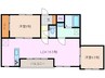 ルシール 2LDKの間取り