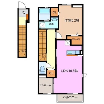 間取図 スクエア六呂見
