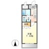 ベルグラース波木 1Kの間取り