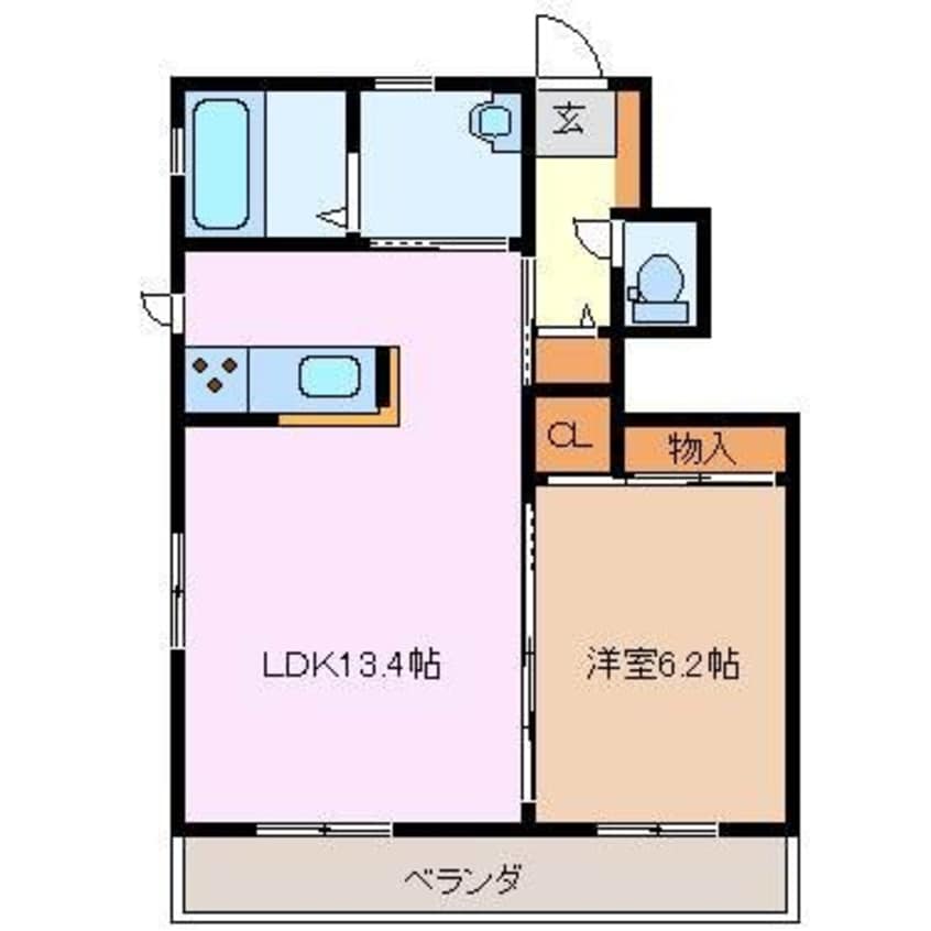 間取図 ソルレガーロ B