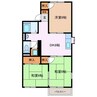 倉田アパート 3DKの間取り
