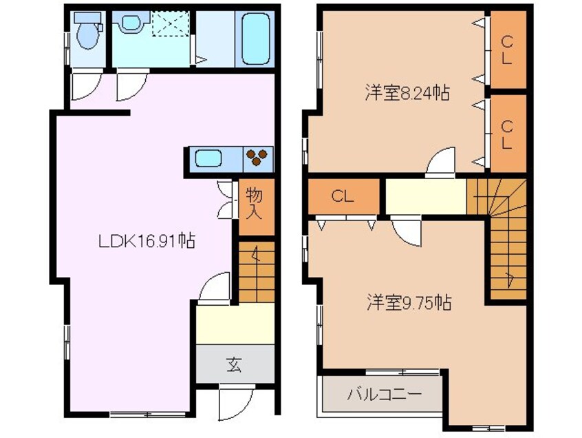 間取図 ファビージョージアン・イースト