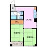 祇園ハイツ伍番街 2DKの間取り