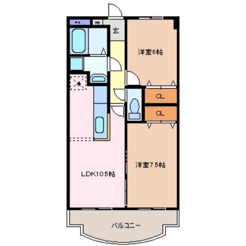 間取図 セントラルＦＵＪＩＴＡ