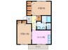 コーポみゆきⅢ 2DKの間取り