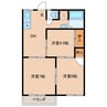ピアース赤堀南町　Ａ棟 3DKの間取り