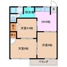 ピアース赤堀南町　Ｂ棟 3DKの間取り