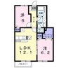 ファミール笹川 2LDKの間取り