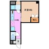 内山マンション 1Kの間取り