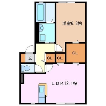 間取図 ハーモネストＣ