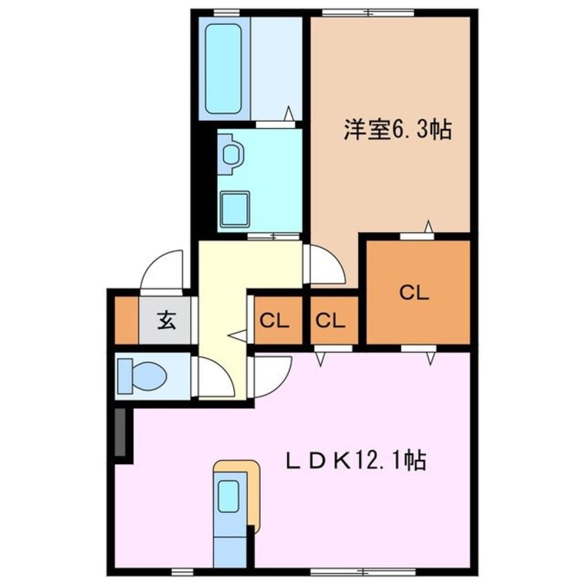 間取図 ハーモネストＣ