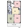 ルミエール八幡 3DKの間取り