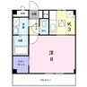 プロムナードⅡ 1Kの間取り