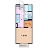 クレールカルチェ４ 1Kの間取り
