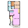 エタニティフィールドＢ 1LDKの間取り