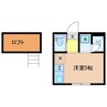 Sourian2 1Rの間取り