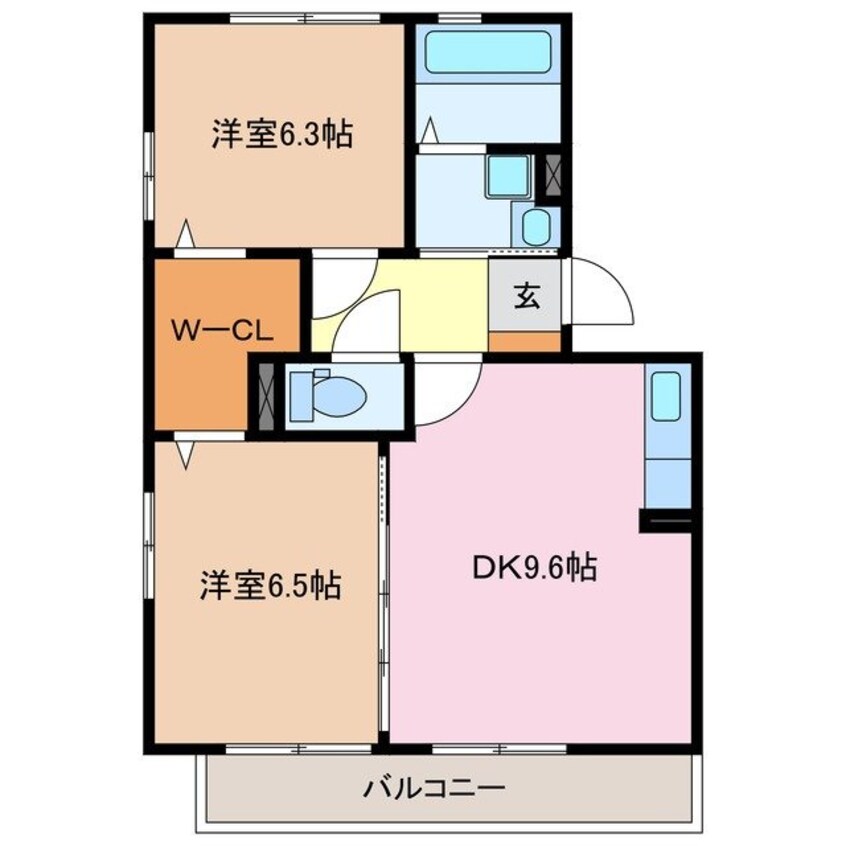 間取図 カーサフロール B