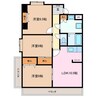 クレストコート 3LDKの間取り