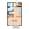 クレーネ 1Rの間取り