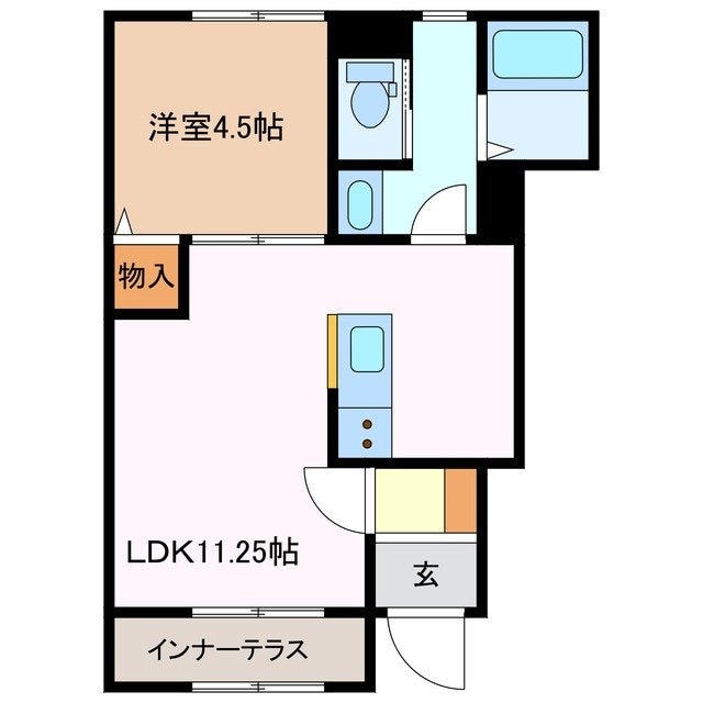 間取り図 リーブルファイン大治田Ⅲ1号棟
