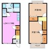 グランメール釆女 2LDKの間取り