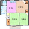 コンフォール　Ｃ棟 3DKの間取り