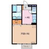 サングリーン 1Kの間取り