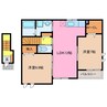 サンリット　ガーデン 2LDKの間取り