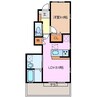 サーラ・マンジェ　Ａ棟 1LDKの間取り