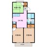 ニューホワイトシャインＡ棟 3DKの間取り