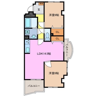間取図 ダブルイーグル　A棟