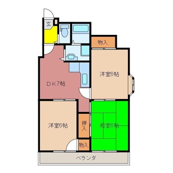 間取図 ロイヤルメゾンＨＡＭＡＤＡ