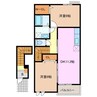 ウインド　フィル 2LDKの間取り