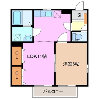 間取図 ラフォーレ大陽Ⅱ
