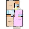 アリビオ東日野 2LDKの間取り