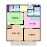 SurplusベルスクエアくすⅠ 3DKの間取り