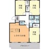 VIP-IN太平洋サウスヒルズ 3LDKの間取り