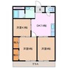 シティハイツ日野陵 3DKの間取り