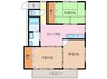 コーポユーカリ 3DKの間取り