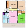 シャトルムツミ 3DKの間取り
