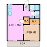 コーポ幸洋 1LDKの間取り