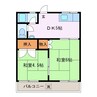青葉ハイツ 2Kの間取り