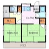 Green　Room 2Kの間取り