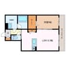 ヴィラ　ルーエ 1LDKの間取り
