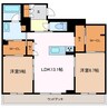 ヴィラ　ルーエ 2LDKの間取り
