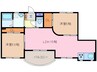 シンシア 2LDKの間取り