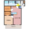 MIYAMADO HILLS 1LDKの間取り